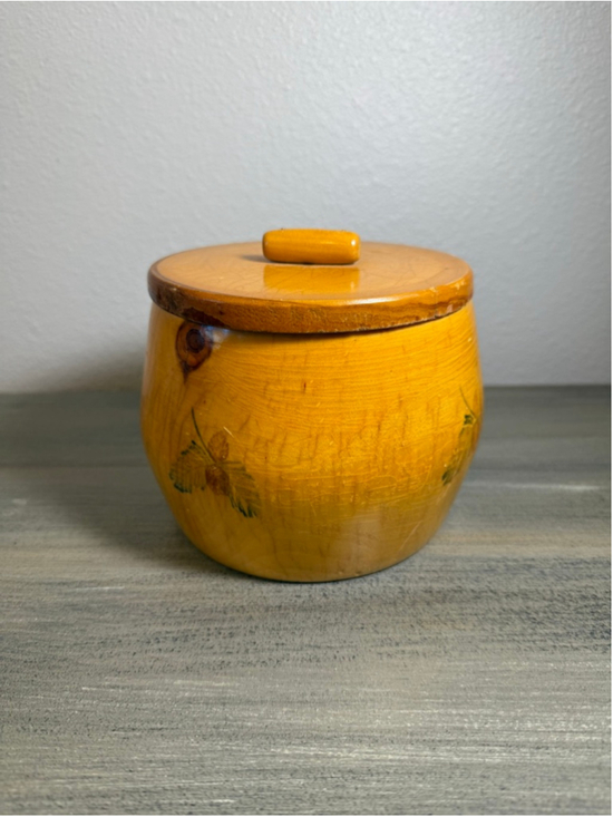 Unbranded Other - Large vintage handcrafted wooden lidded souvenir trinket box